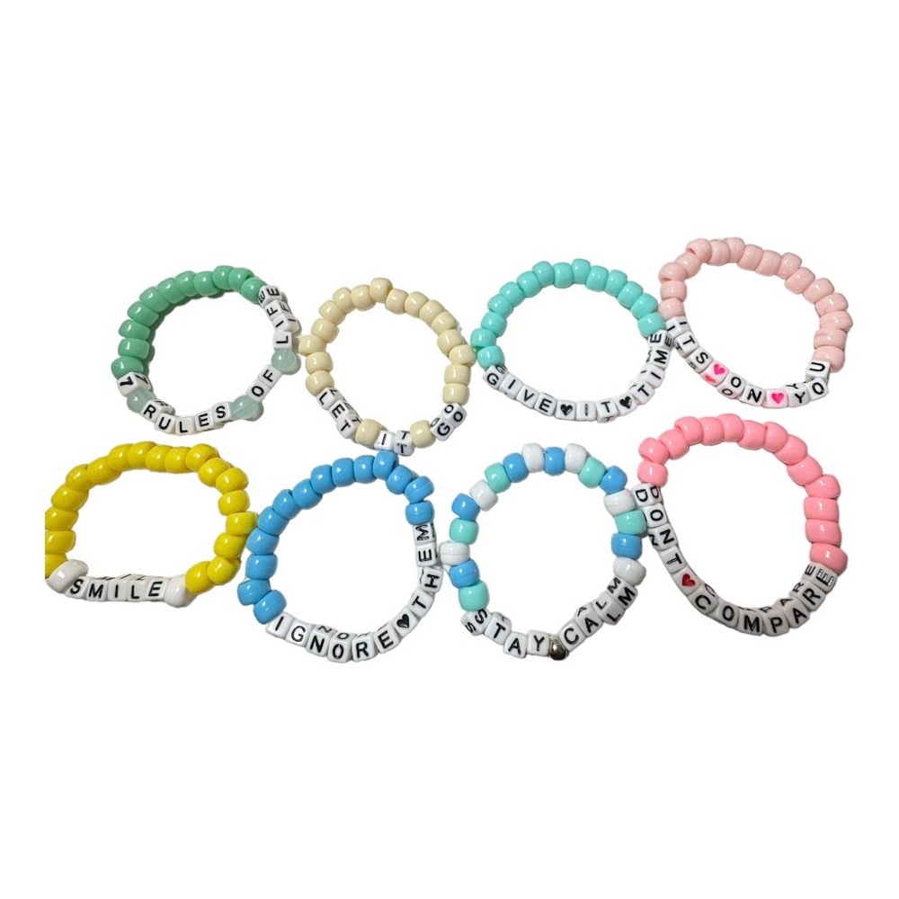 Kandi beaded bracelets